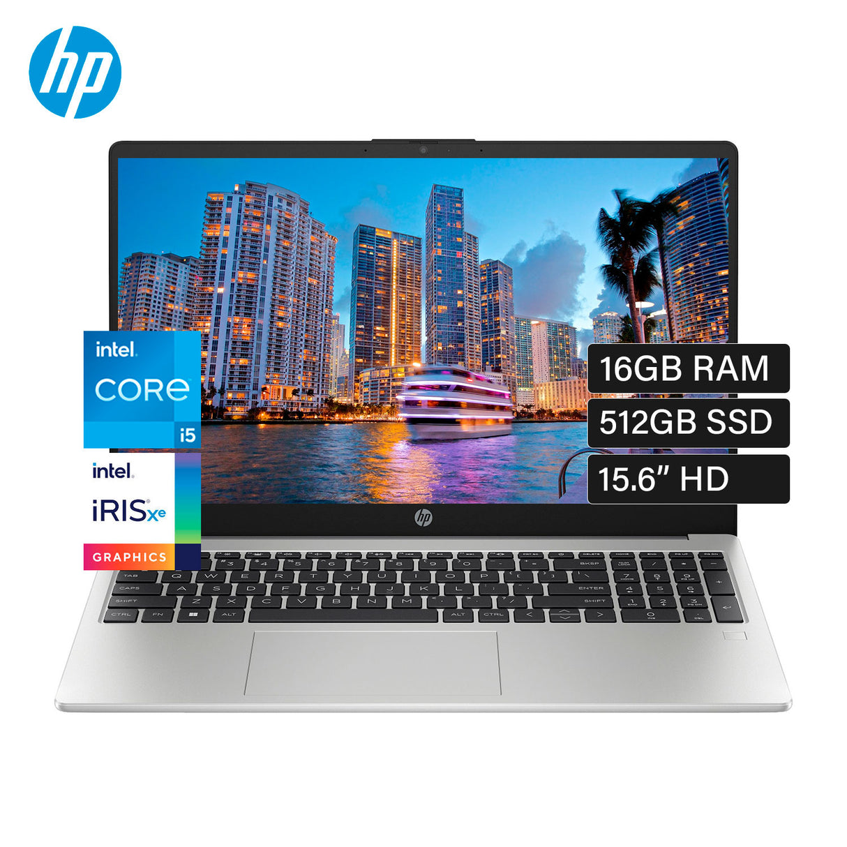 Laptop HP HP 250 G10 Intel Core i5 1334U Ram 16GB Disco 512GB 15.6" HD FreeDos (B03E2LT#ABM)