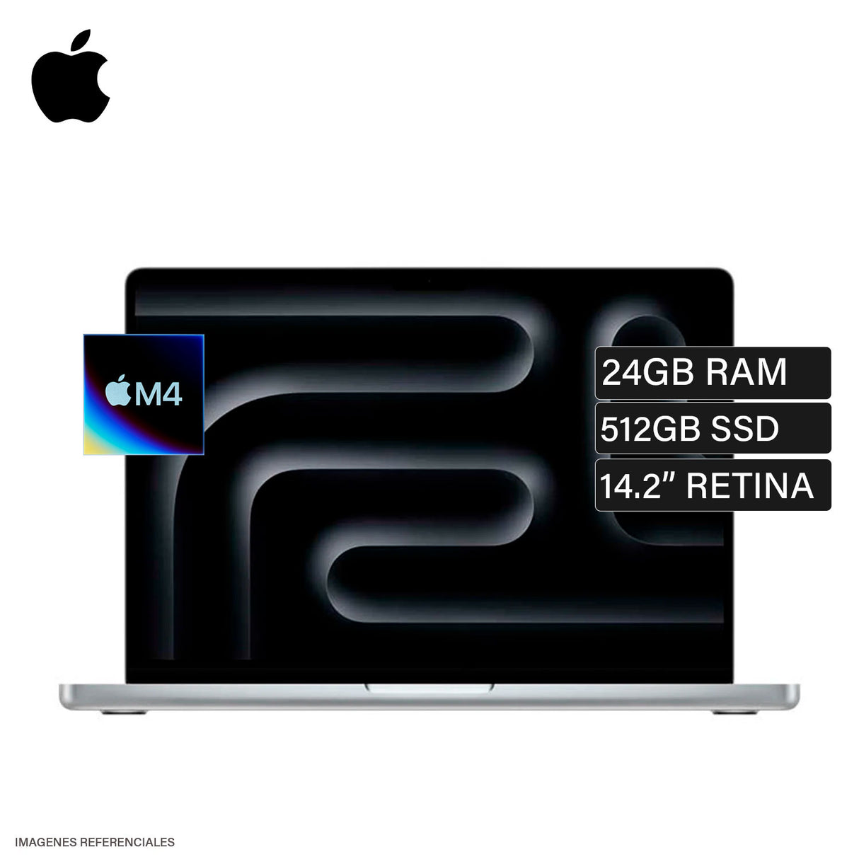 MacBook Pro 14 Chip M4 Ram 24GB Disco 512GB SSD 14.2" Silver