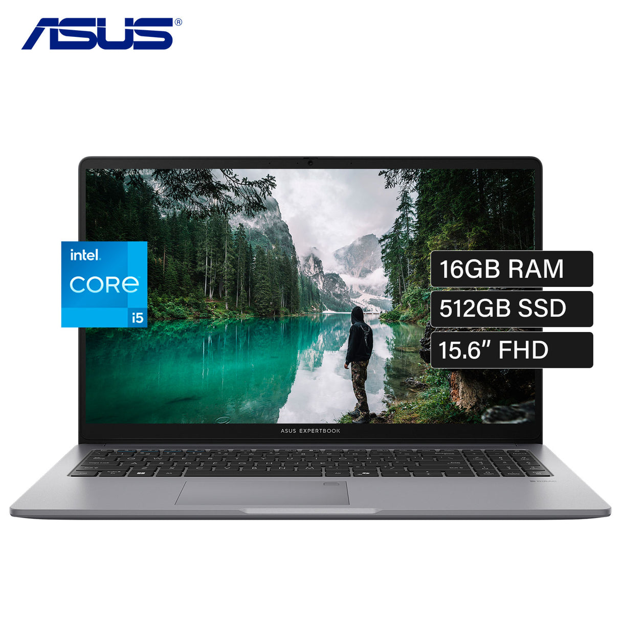 Laptop Asus ExpertBook P1 P1503CVA-NJ0633 Intel Core i5 13420H Ram 16GB Disco 512GB 15.6" FHD Windows 11 Pro (90NX0881-M00PJ0W11)
