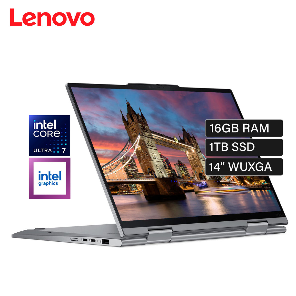 Laptop Lenovo ThinkPad X1 2 En 1 Gen 9 Intel Core Ultra 7 155U Ram 16GB Disco 1TB SSD 14" WUXGA Windows 11 Pro (21KF000XLM)