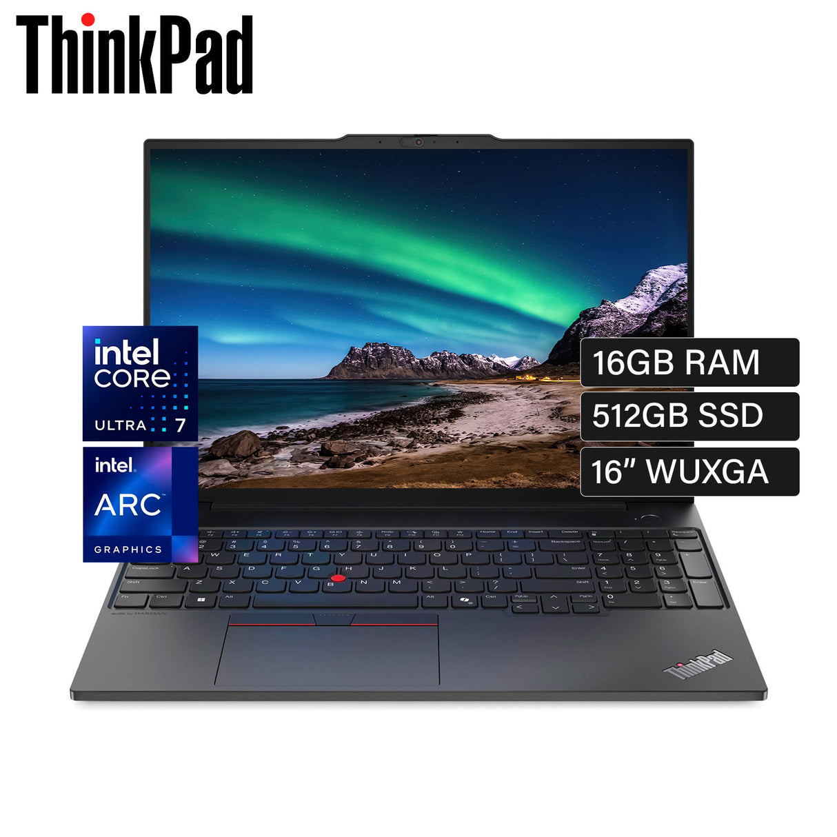 Laptop Lenovo ThinkPad E16 Gen 2 Intel Core Ultra 7 155H Ram 16GB Disco 512GB SSD 16" WUXGA Windows 11 Pro (21MB0011LM)