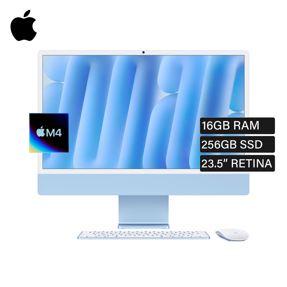 iMac Chip M4 Ram 16GB Disco 256GB SSD 23.5" 4.5K Retina Blue Teclado Español (MWV13LZ/A)