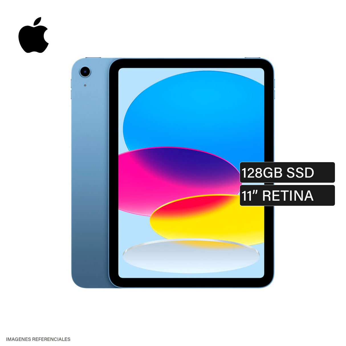 iPad 11th A3354 A16 Almacenamiento 128GB 11" IPS 12MP WiFi Bluetooth Blue (MD4A4LL/A)