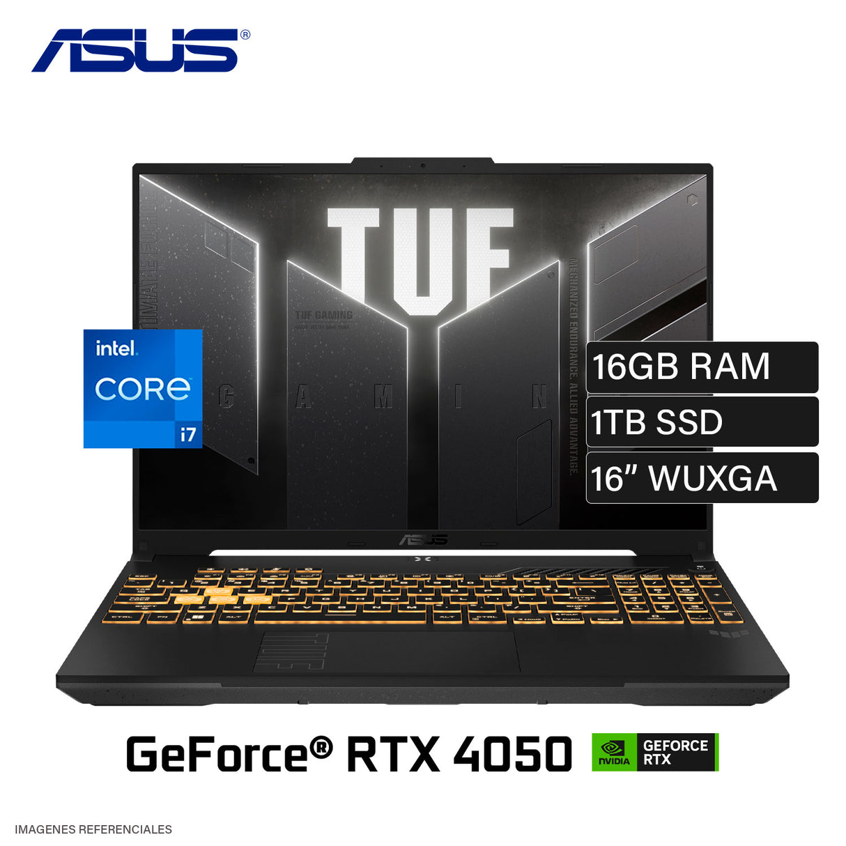 Laptop Asus TUF Gaming 16 FX607VU-RL091 Intel Core i7 13620H Ram 16GB Disco 1TB Nvidia RTX 4050 6GB 16" WUXGA FreeDos (90NR0N06-M00A10)
