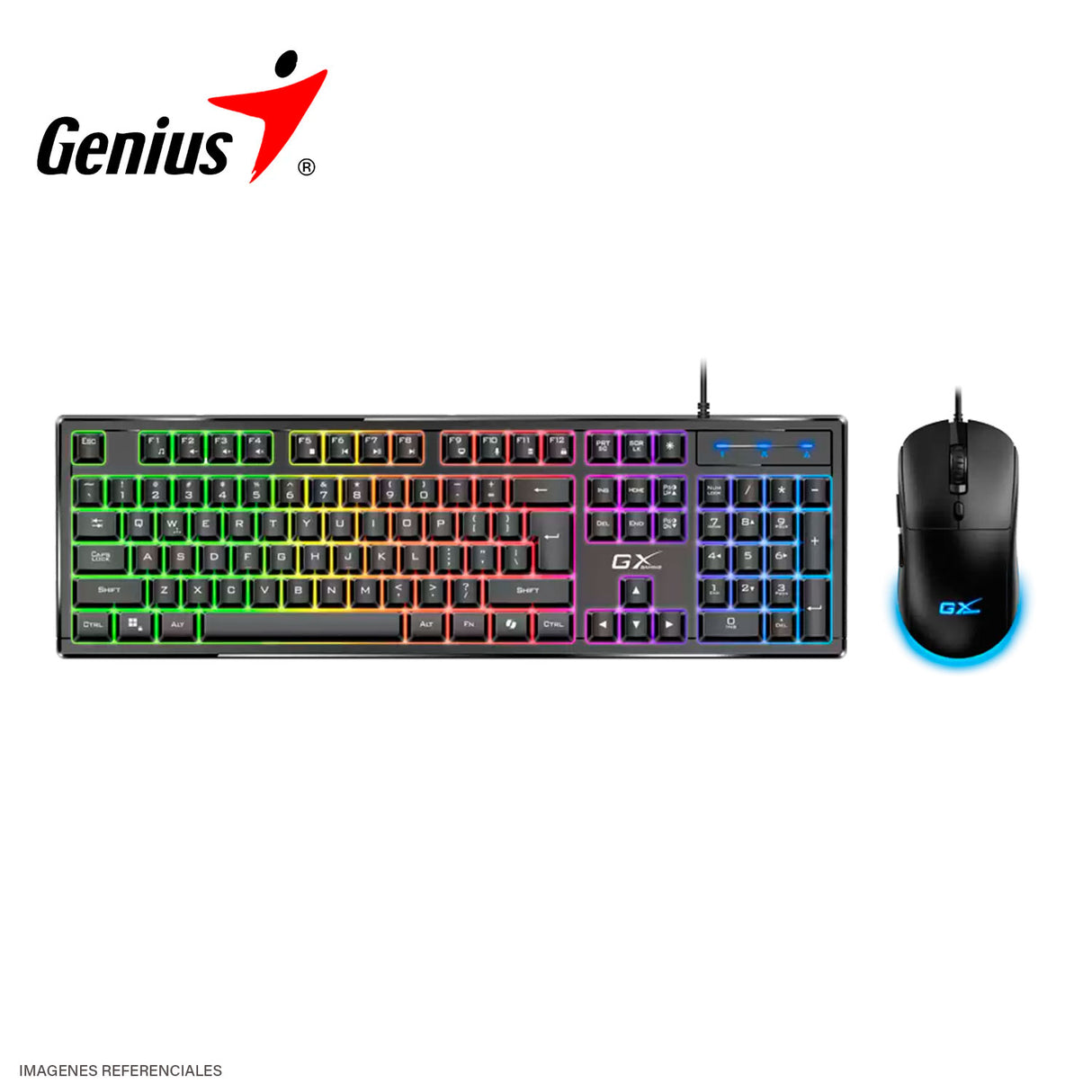 Teclado Genius + Mouse GX Corpion KM-GX6 AI Copilot Gaming RGB