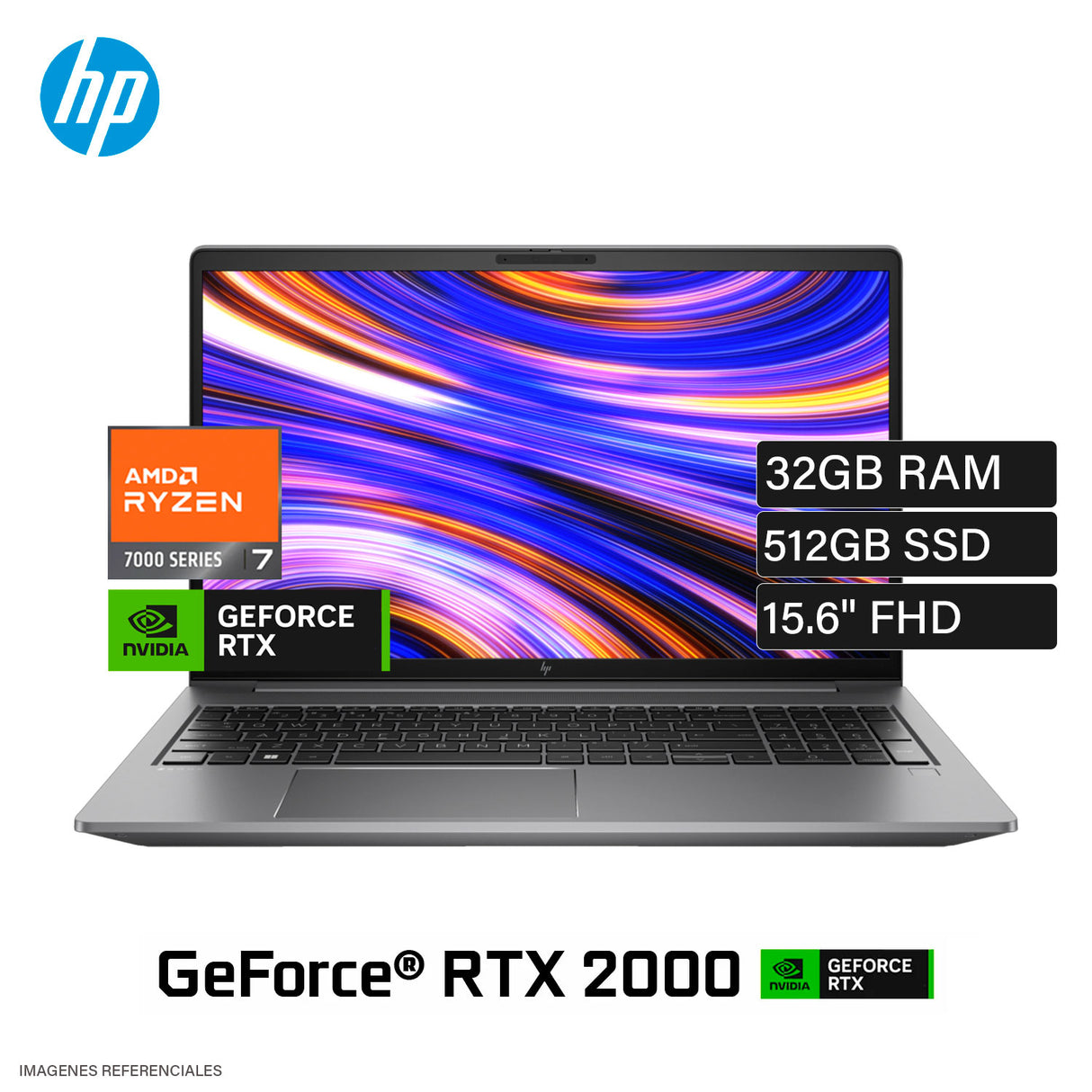 Laptop HP ZBook Power G10 Ryzen 7 7840HS Ram 32GB Disco 512GB SSD NVIDIA RTX 2000 8GB 15.6" FHD Windows 11 Pro (962N8UP) Open Box