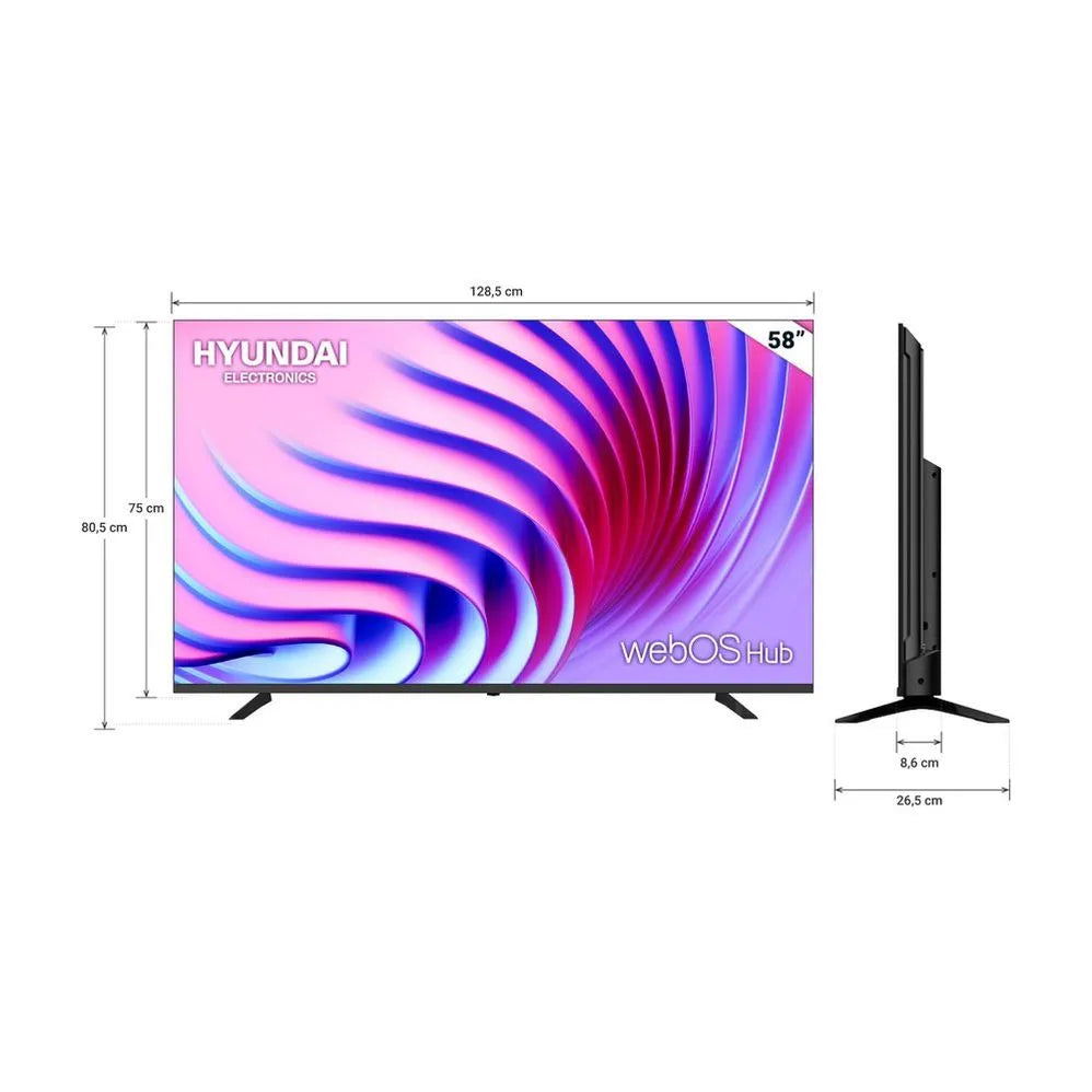 Televisor Smart Tv Hyundai HYLED5806A4KM 58" Ultra HD 4K Android Tv