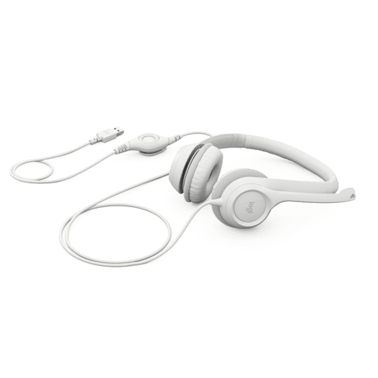 Auriculares USB Logitech H390 Noise Cancelling White (981-001285)