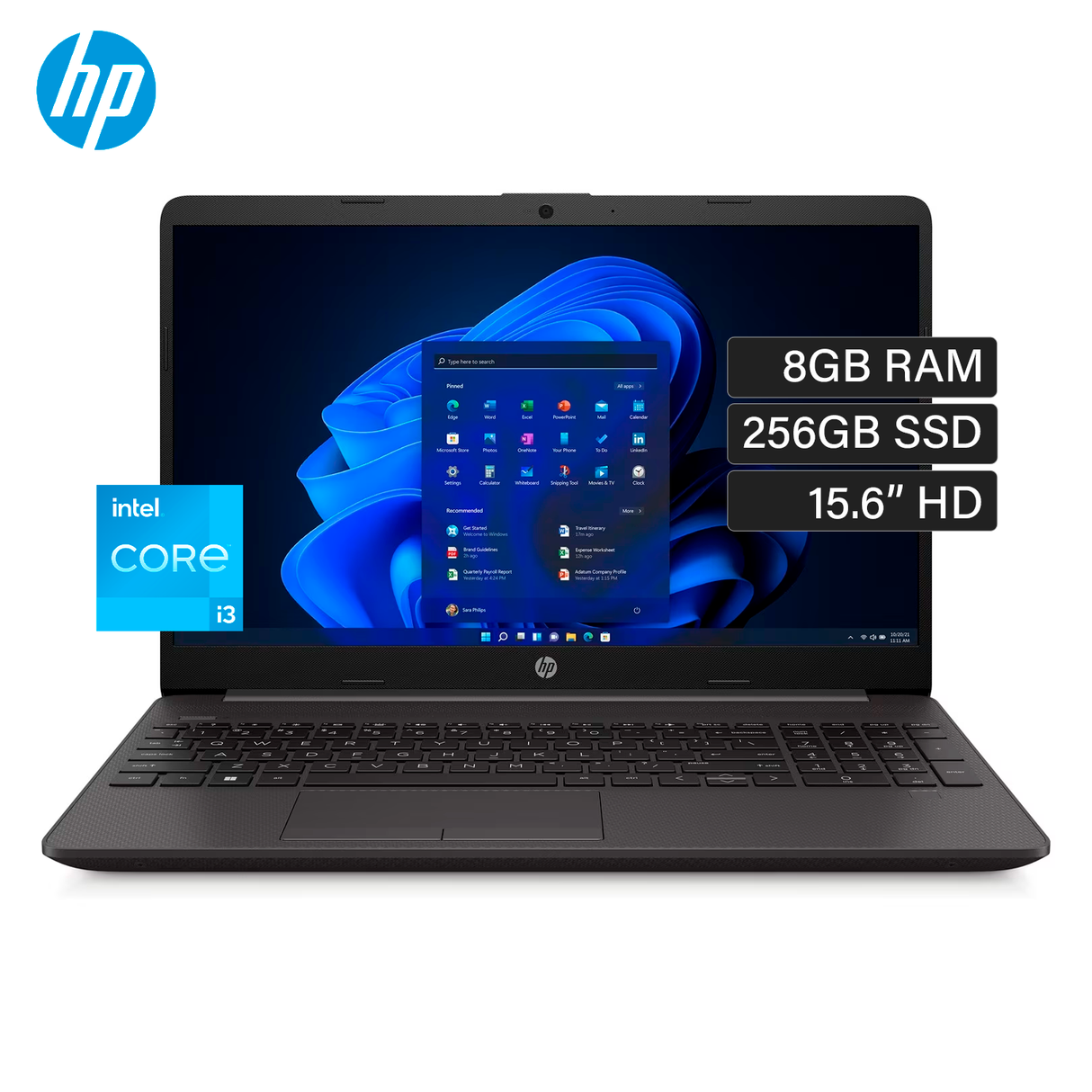 Laptop HP 250 G9 Intel Core i3 1215U Ram 8GB Disco 256GB SSD 15.6" HD FreeDos