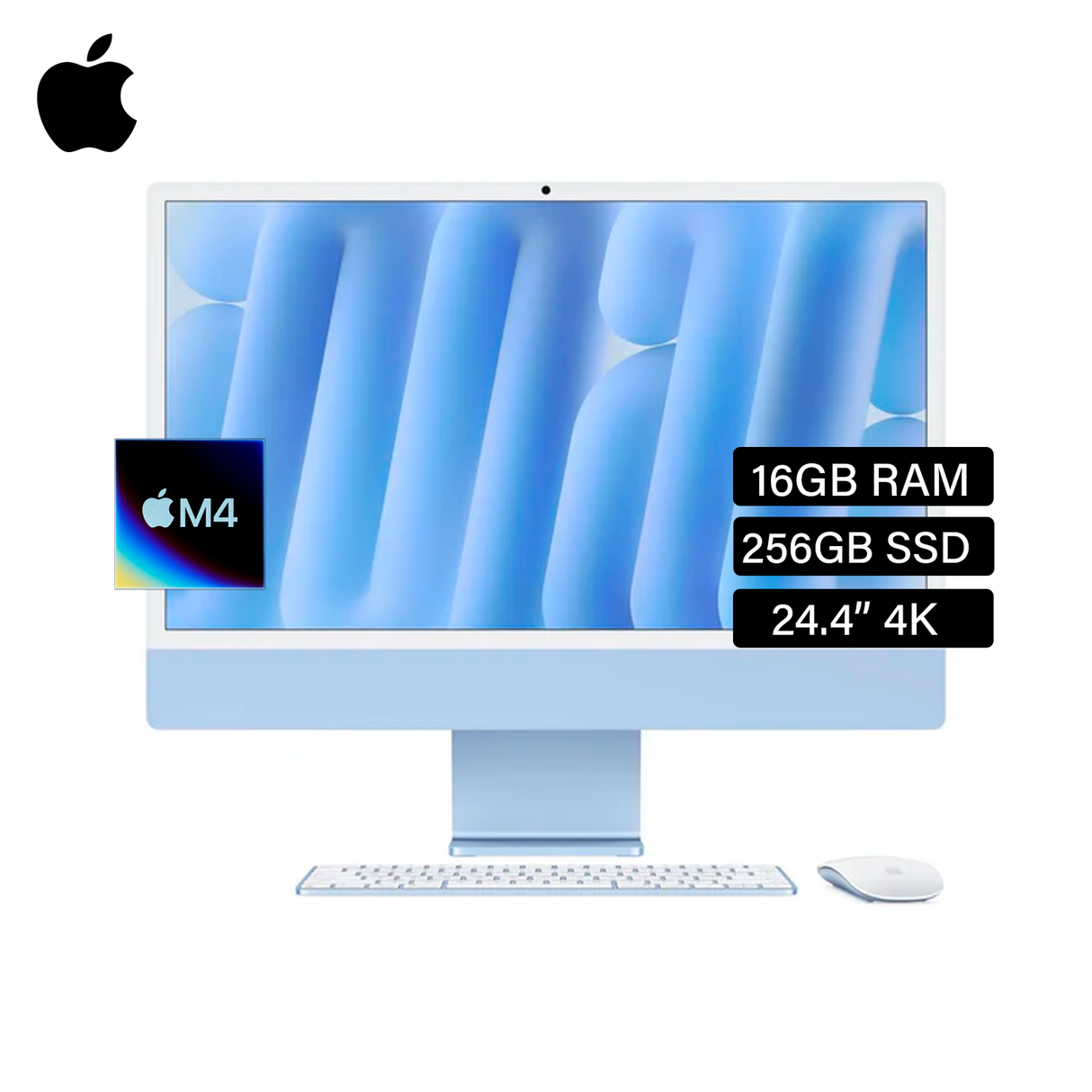 iMac Chip M4 RAM 16GB Disco 256GB SSD 24" 4.5K Blue