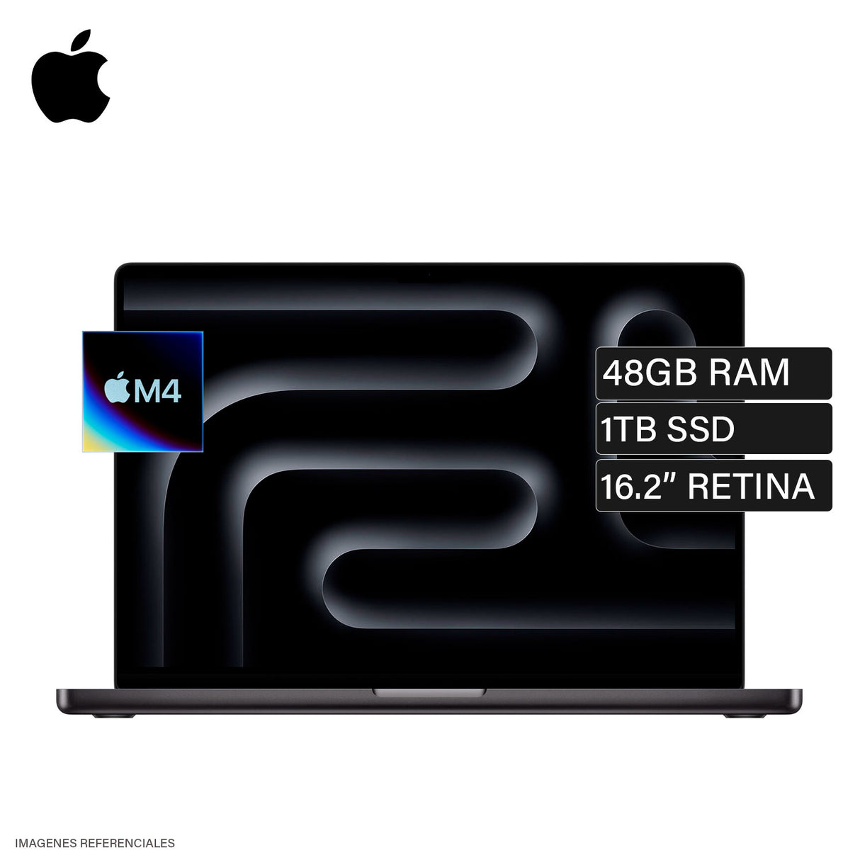 MacBook Pro 16 A3186 Chip M4 Max Ram 48GB Disco 1TB SSD 16.2" Retina Space Black (MX313LL/A)