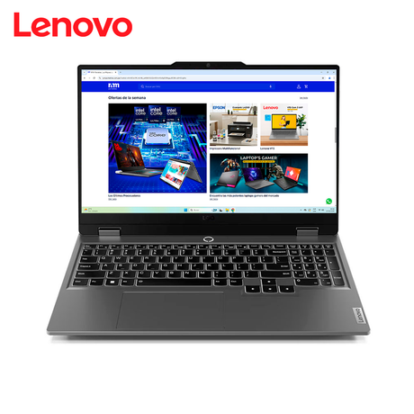 Laptop Lenovo LOQ 15IAX9 Intel Core i5 12450HX RAM 12GB Disco 512GB SSD Video Nvidia RTX 3050 6GB 15.6" FHD FreeDos (83GS00JULM)