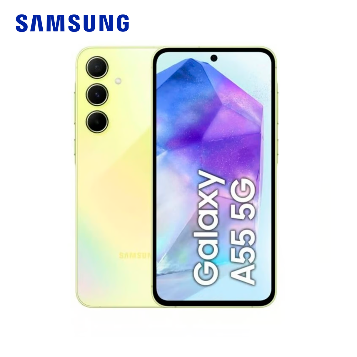 Celular Samsung Galaxy A55 Memoria 8GB Almacenamiento 256GB 6.6" AMOLED 5G Limon