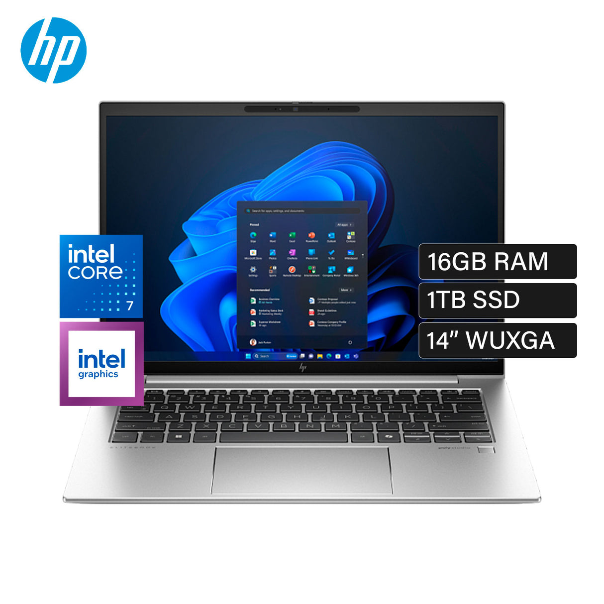 Laptop HP EliteBook 840 G11 Intel Core Ultra 7 155U Ram 16GB Disco 1TB SSD 14" WUXGA W11 Pro (A1UP3LT#ABM)