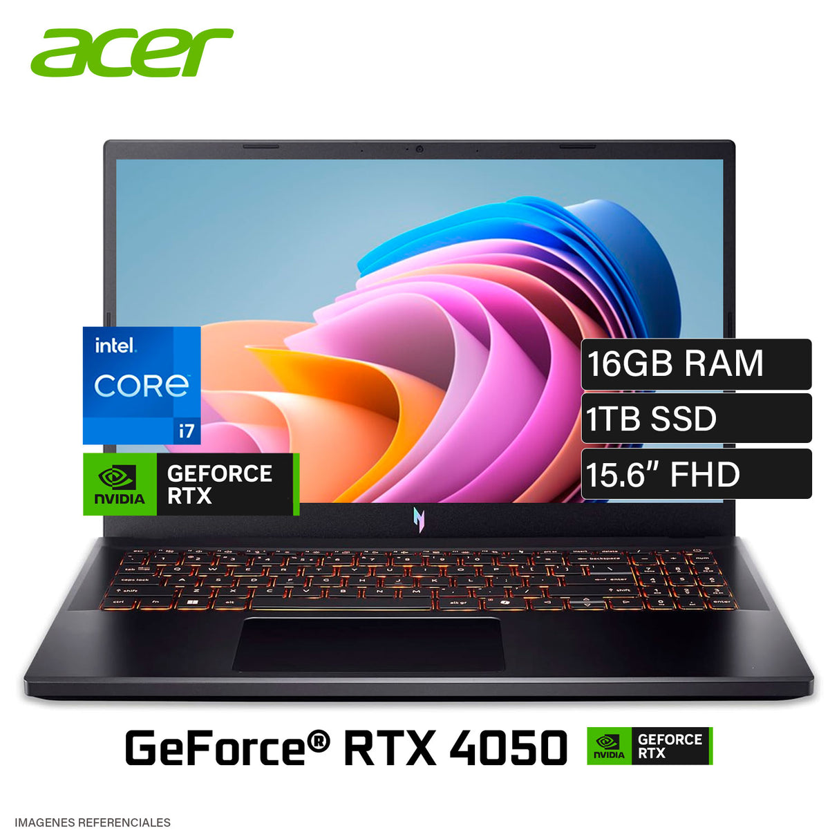 Laptop Acer Nitro V 15 ANV15-52-76NK Intel Core i7-13620H 16 GB RAM 1 TB SSD NVIDIA GeForce RTX 4050 15.6″ FHD 165 Hz Windows 11 Home (NH.U0NAA.002)