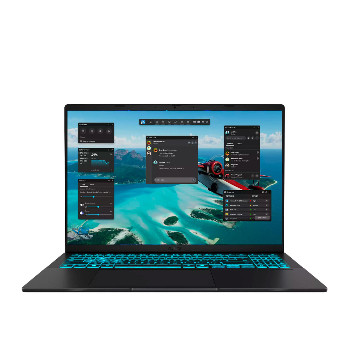 Laptop ASUS GAMING V16 V3607VH-RP013W Intel Core 7 240H Ram 16GB Disco 1TB SSD NVIDIA RTX 5050 8GB 16″ WUXGA FreeDOS