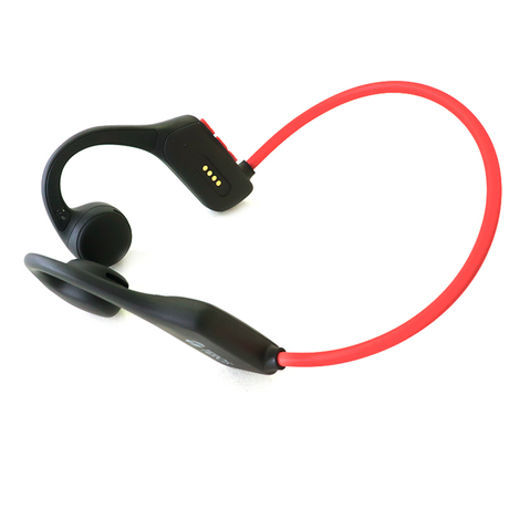 Audífono De Conducción De Aire TE- 8078R Rojo Y Gris