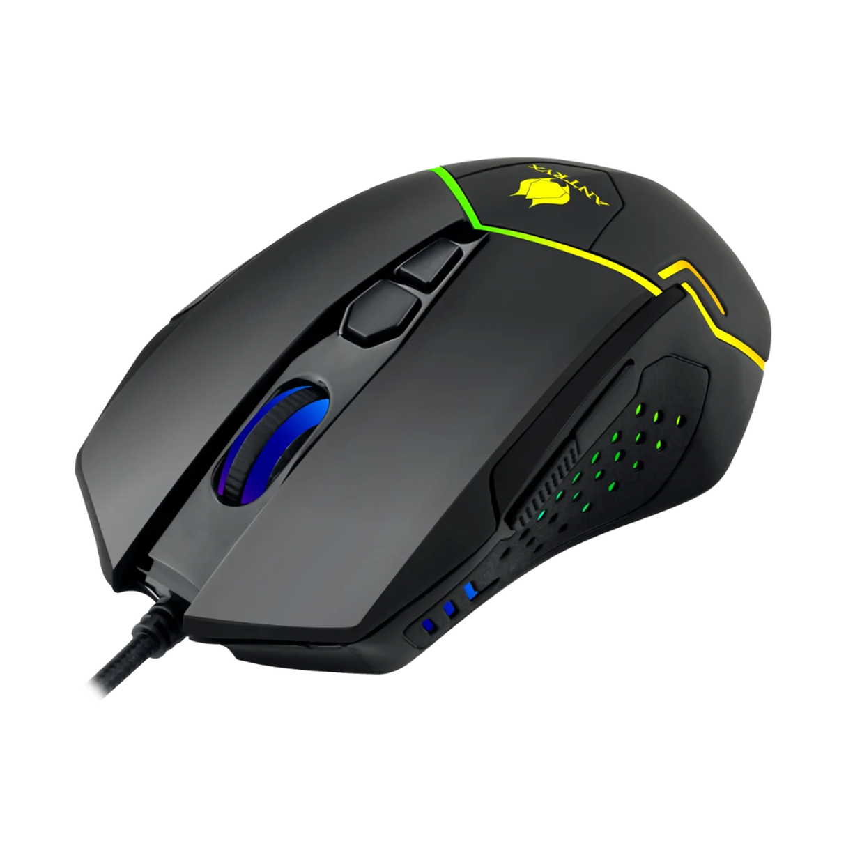 Mouse Gaming Antryx Chrome Storm Askalon DPI 12400 RGB