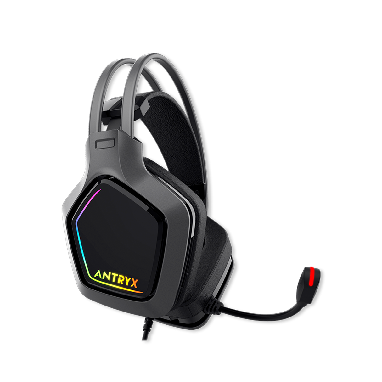 Audífonos C/Micrófono Antryx Enigma SE Gray 7.1 Virtual Vibrador USB
