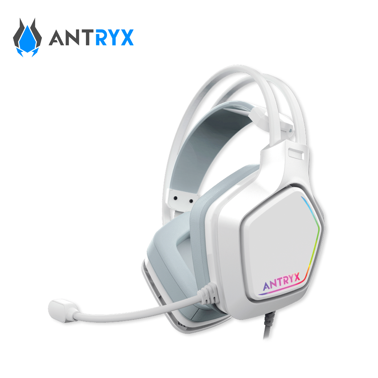 Audífonos C/Micrófono Antryx Enigma SE White 7.1 Virtual Vibrador USB