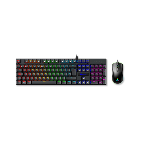 Kit Gaming Teclado Mecanico + Mouse Antryx GC-3100 Black Blue Switch