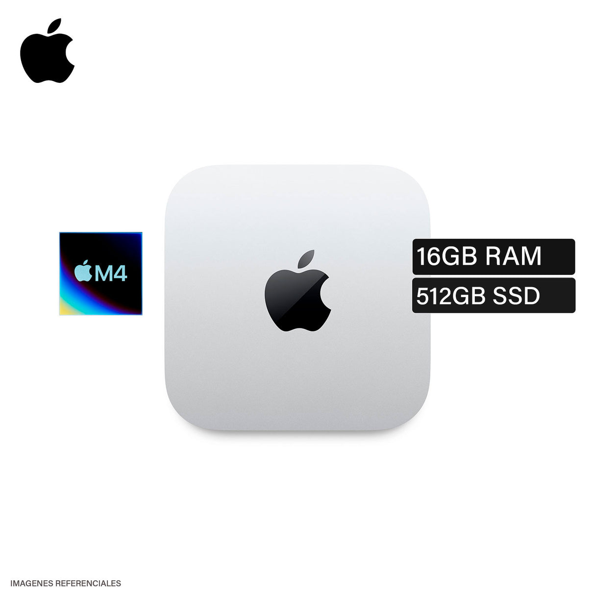 Mac Mini Apple A3238 Chip M4 Ram 16Gb Disco 512Gb SSD (MU9E3LL/A)