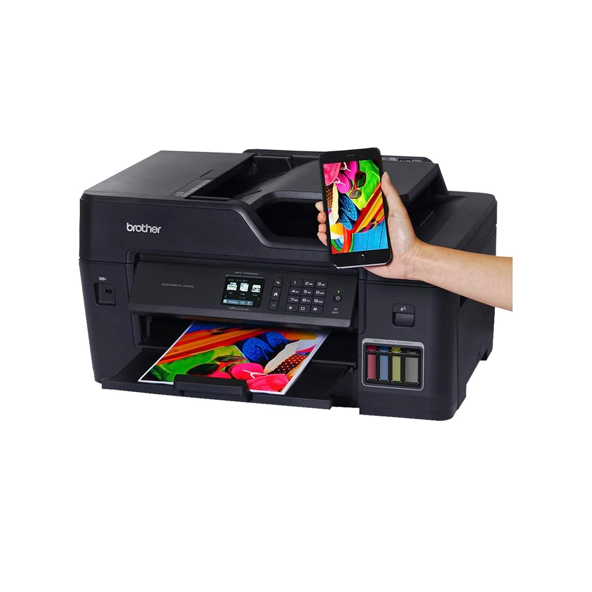 Impresora Multifuncional Wifi Brother MFC T4500DW A3, Duplex y Adf
