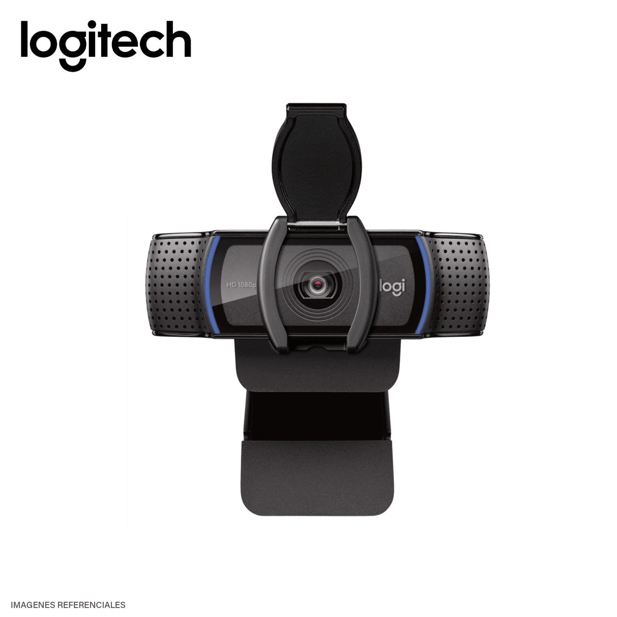 Cámara Web Logitech C920E Business Negro Pro FHD/Tapa USB (960-001401)