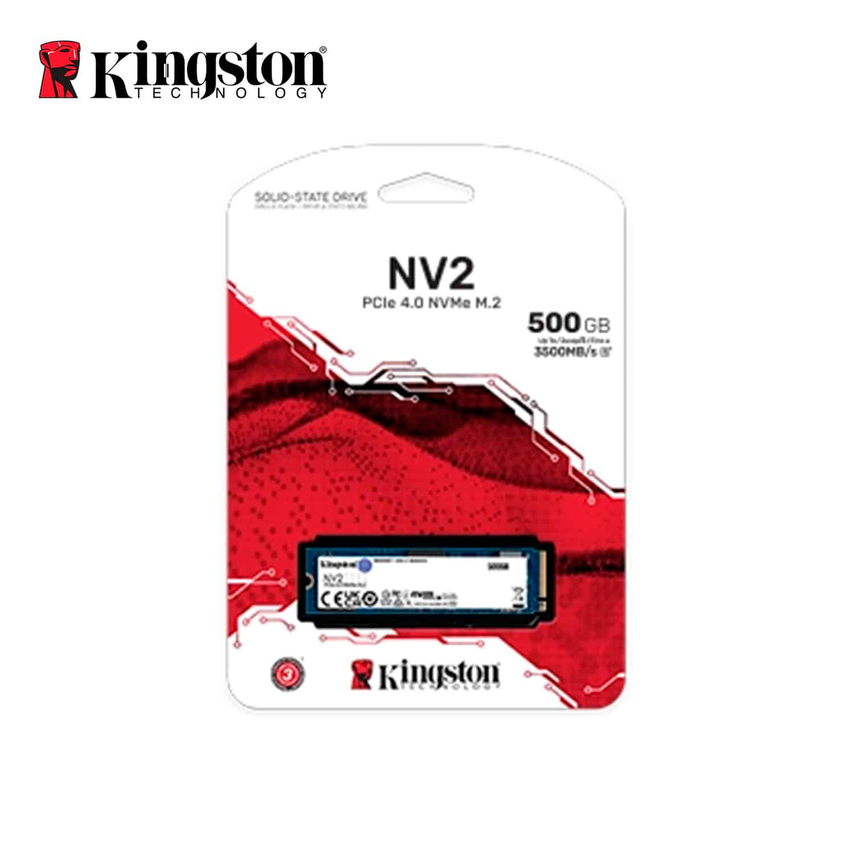 Disco Solido Kingston 500GB NV2 PCIe 4.0 NVMe