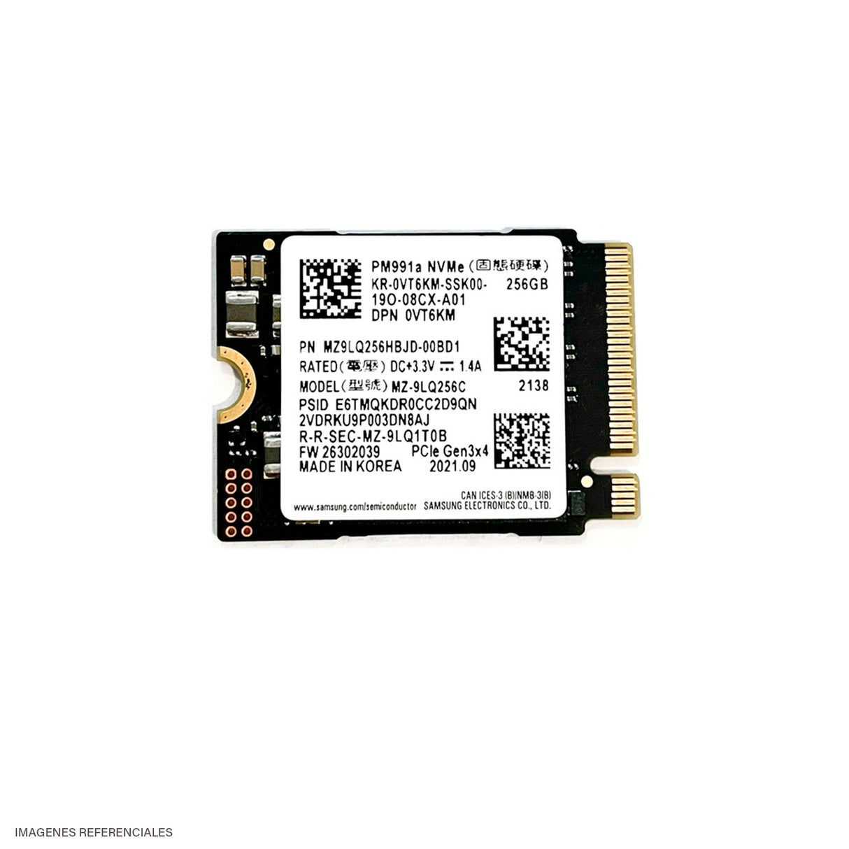 Disco Solido 256GB PCIE M.2
