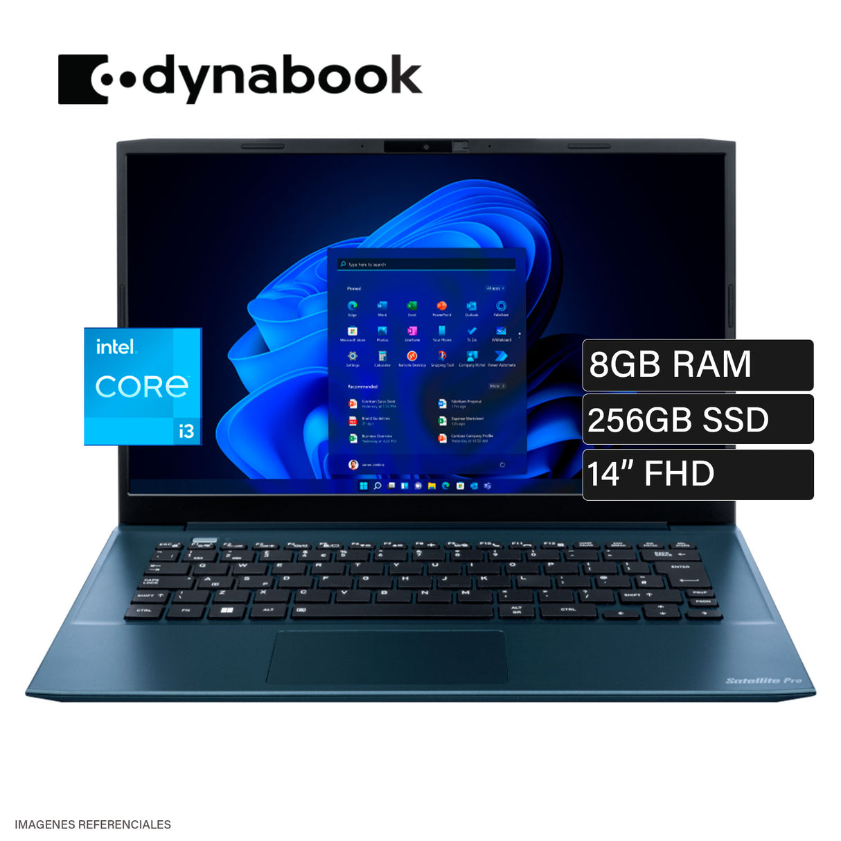Laptop Dynabook Satellite Pro C40-K Intel Core i3-1305U Ram 8GB Disco 256GB SSD 14″ FHD Windows 11 Pro