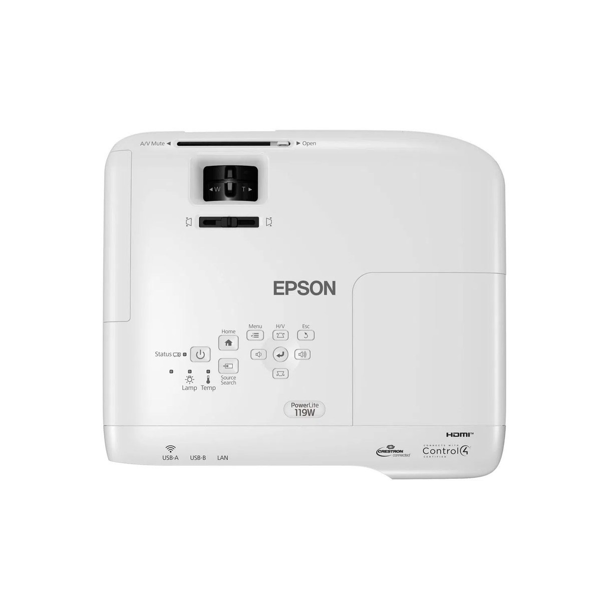 Proyector Epson Powerlite 119W 3LCD WXGA Dial HDMI