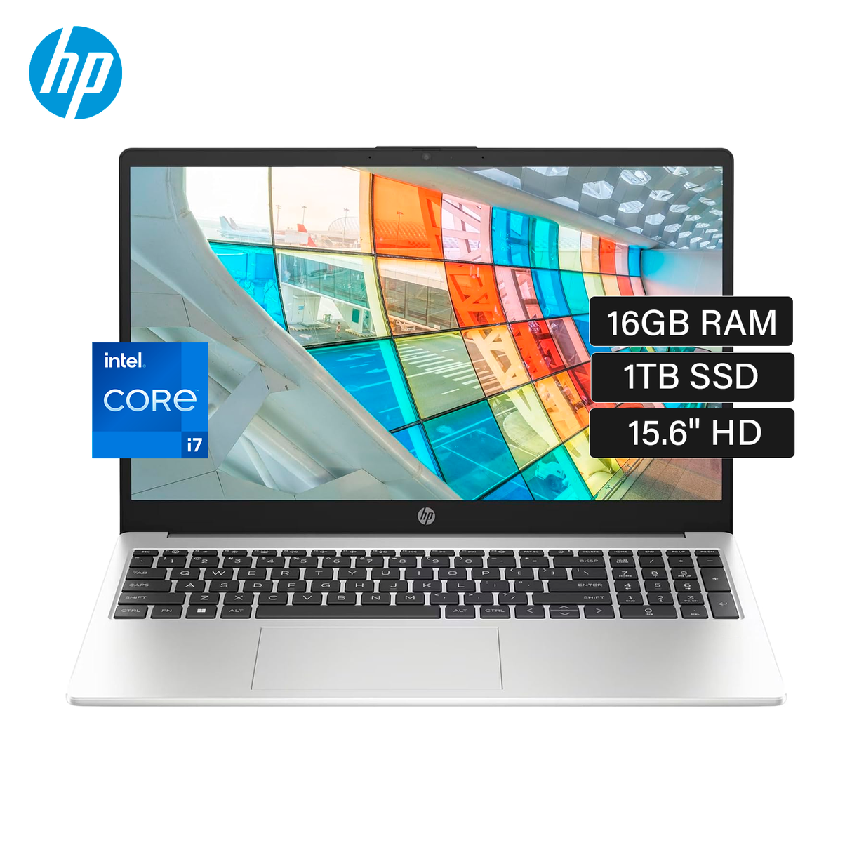 Laptop HP 250 G10 Intel Core i7 1355U RAM 16GB Disco 1TB SSD 15.6" HD FreeDos (9S7D1LS#ABM)