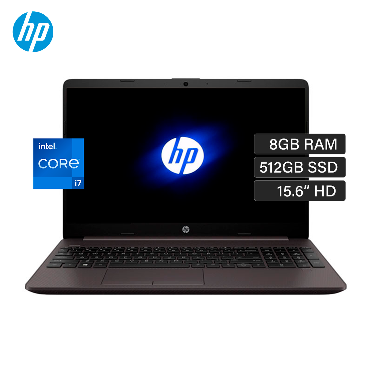 Laptop HP 250 G9 Intel Core i7 1255U Ram 8GB Disco 512GB SSD 15.6" HD FreeDos (7C6J6LA#ABM) OPEN BOX