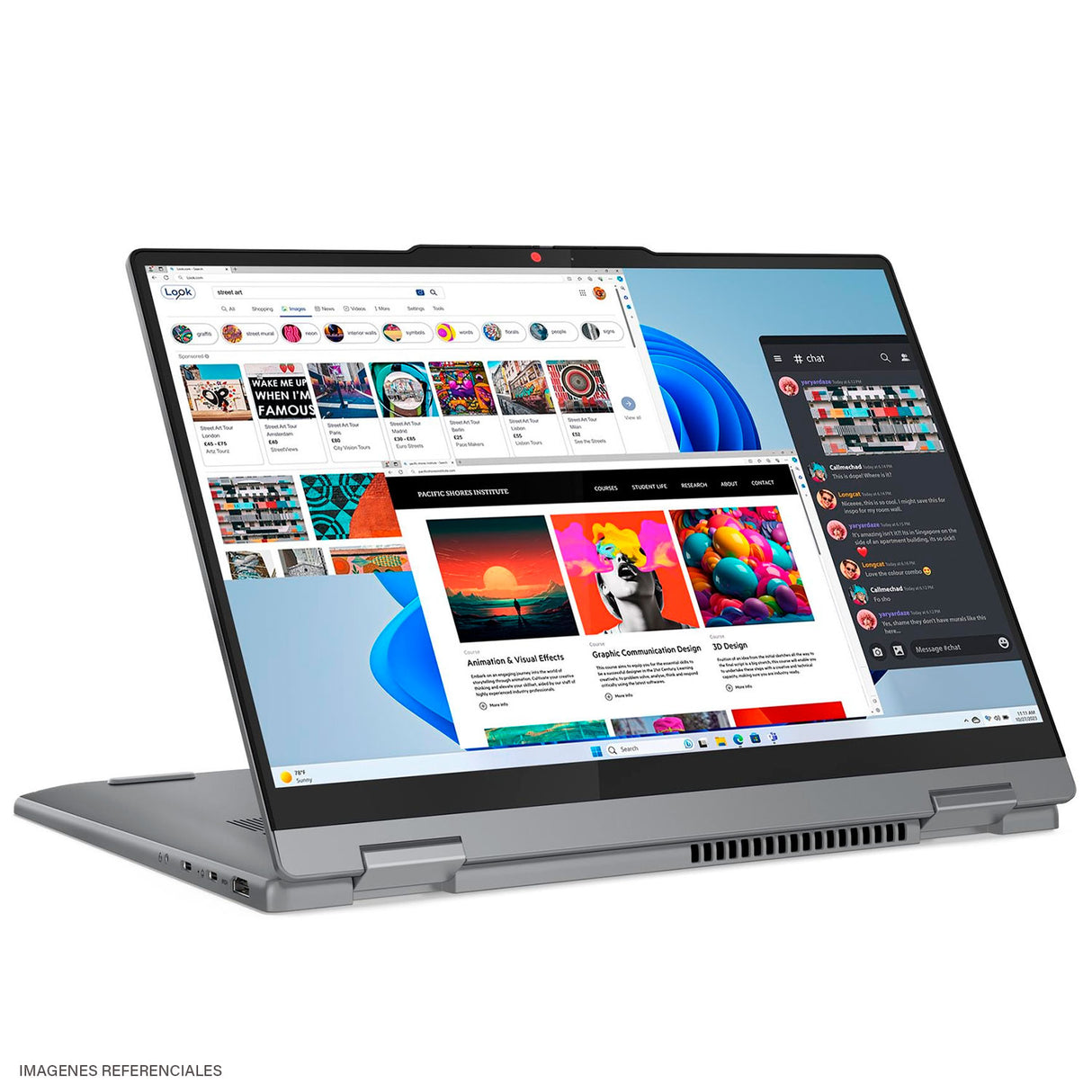 LAPTOP LENOVO IDEAPAD 5 2-IN-1 14AHP9 RYZEN 7 8845HS RAM 16GB DISCO 512GB SSD 14" WUXGA WINDOWS 11 (83DR005ULM)