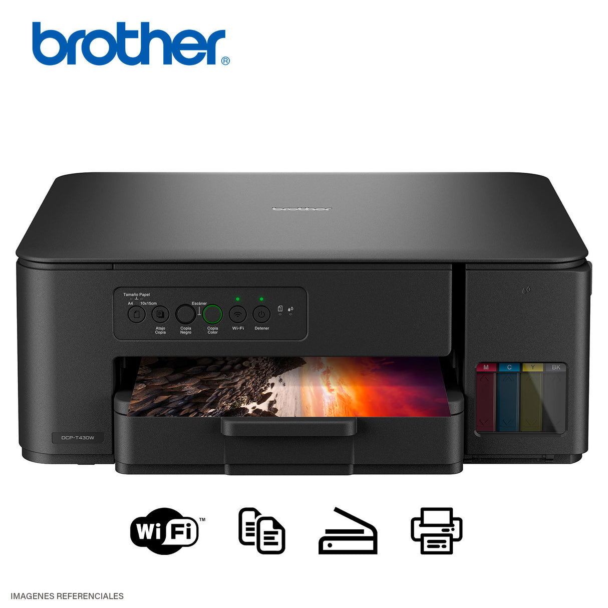 Impresora Brother DCP-T430W Multifuncional Copia, Imprime, Escanea Wi-Fi