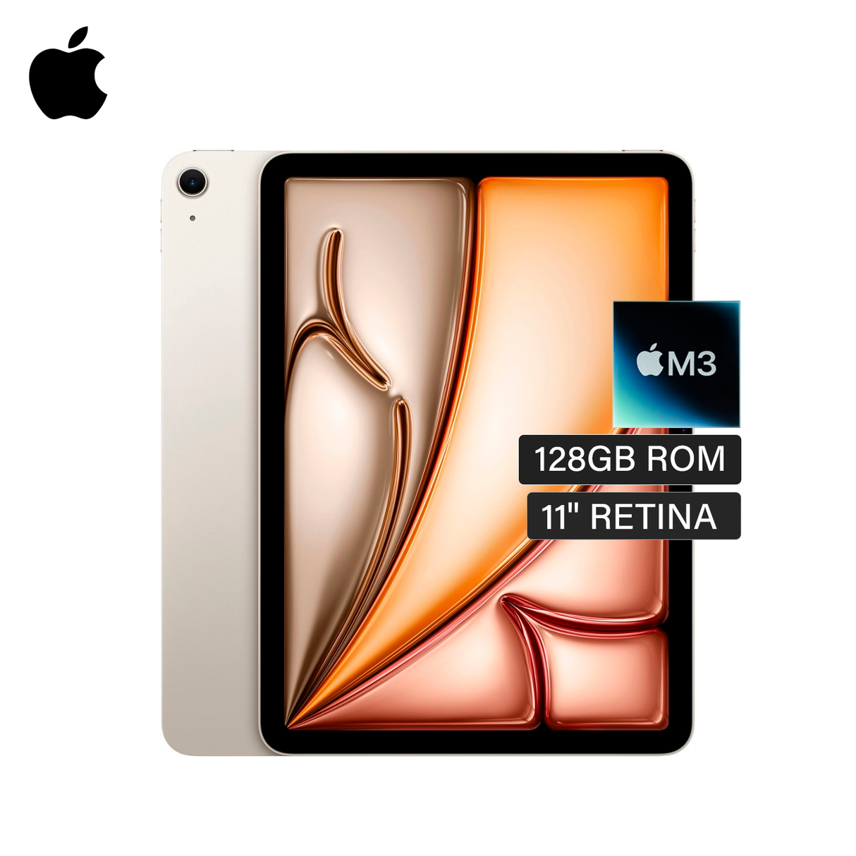 iPad Air 11 A3266 Chip M3 Almacenamiento 128GB 11" Retina Blanco Estelar