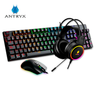 Kit Antryx GC-3100 X3 Black Teclado Switch Blue Mouse Y Auricular
