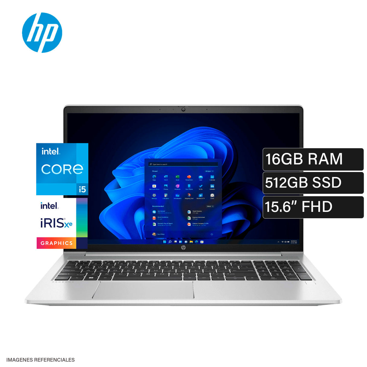 Laptop HP ProBook 450 G9 Intel Core i5 1235U Ram 16GB Disco 512GB SSD 15.6" FHD Windows 11 Pro OPEN BOX