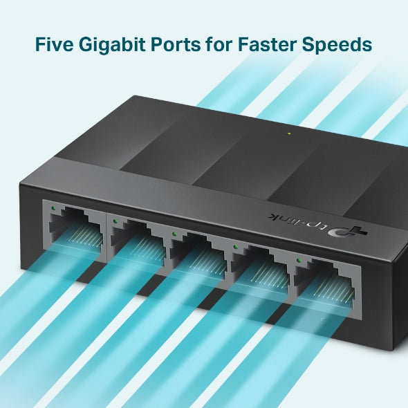 Switch Tp-Link LS1005G 5PTS Gigabit Litewave Plastico