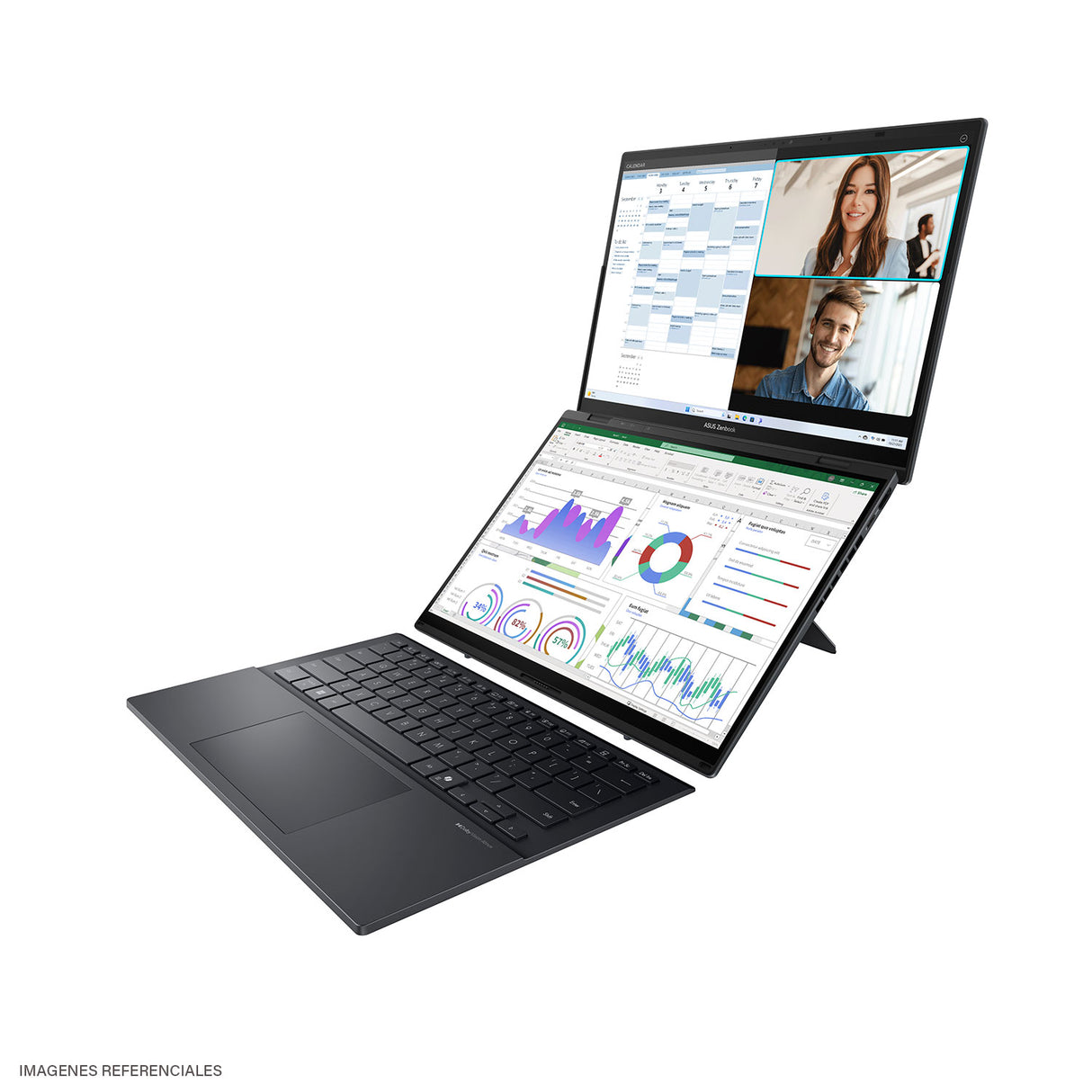 Laptop ASUS Zenbook Duo UX8406CA-QL444W Intel Core Ultra 9 285H Ram 16GB Disco 512GB SSD 14″ WUXGA OLED Táctil Windows 11