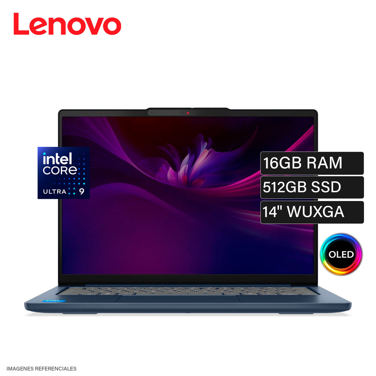 Laptop Lenovo IdeaPad Slim 5 14IMH10 Intel Core Ultra 9 185H RAM 16GB Disco 512GB SSD 14" WUXGA OLED FreeDOS