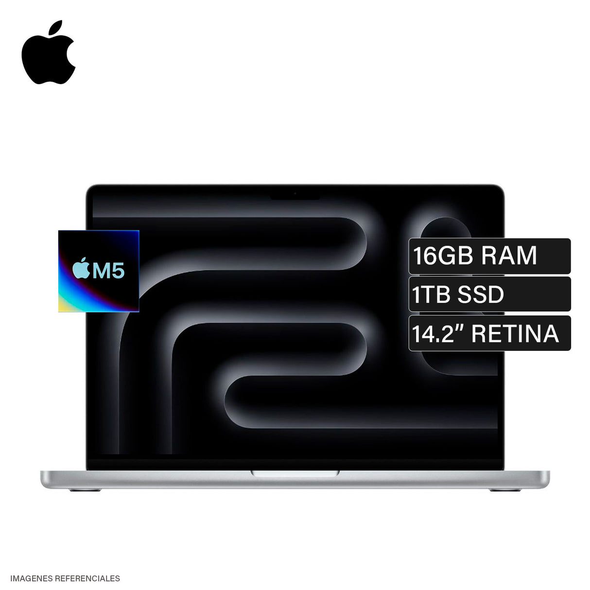 MacBook Pro 14 Chip M5 RAM 16GB Disco 1TB SSD 14.2" Retina Silver