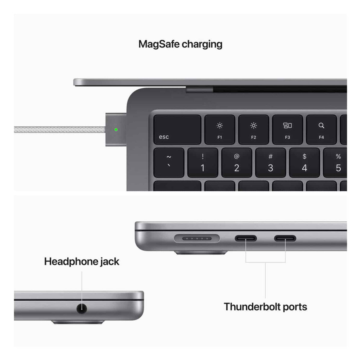 MacBook Air A2681 Chip M2 Ram 8GB Disco 256GB SSD 13.6" Retina Space Gray Open Box