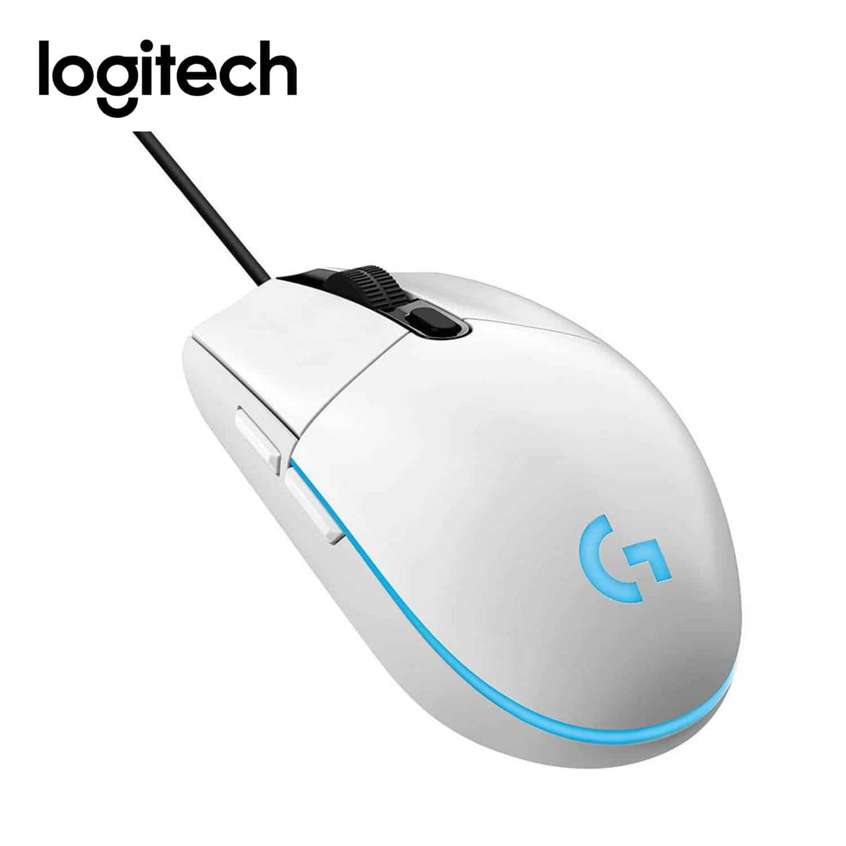 Mouse Logitech G203 Lightsync Optical 8000 DPI RGB Blanco