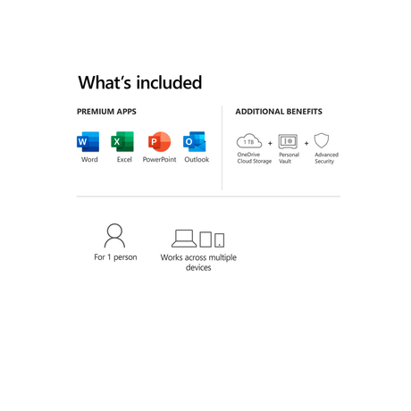 Microsoft 365 Personal 1 Licencia blister
