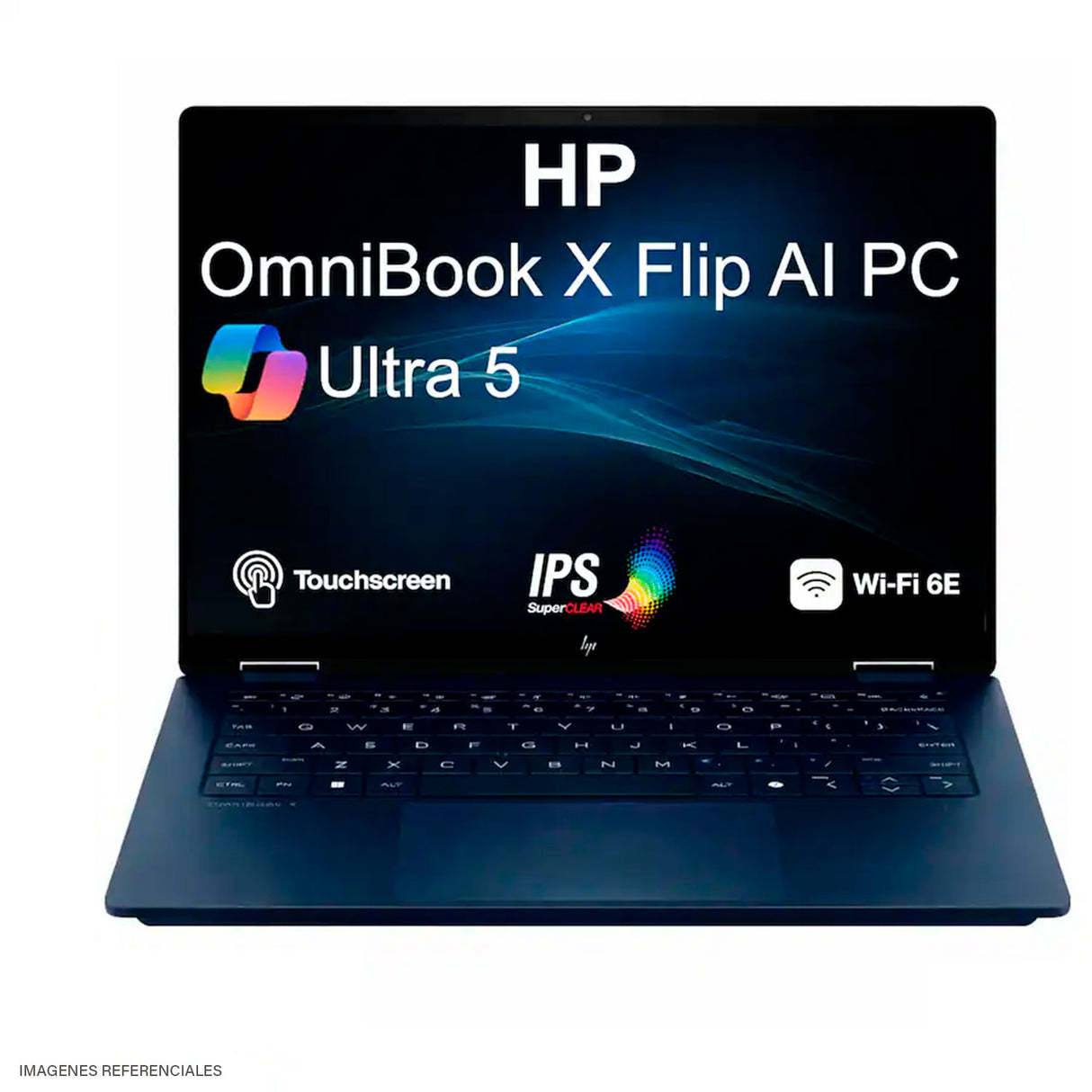 HP Laptop OmniBook X Flip 2-in-1 Next Gen AI 14-fm0013dx Intel Core Ultra 5 226V RAM 16GB SSD 512GB 14" 2K Windows 11