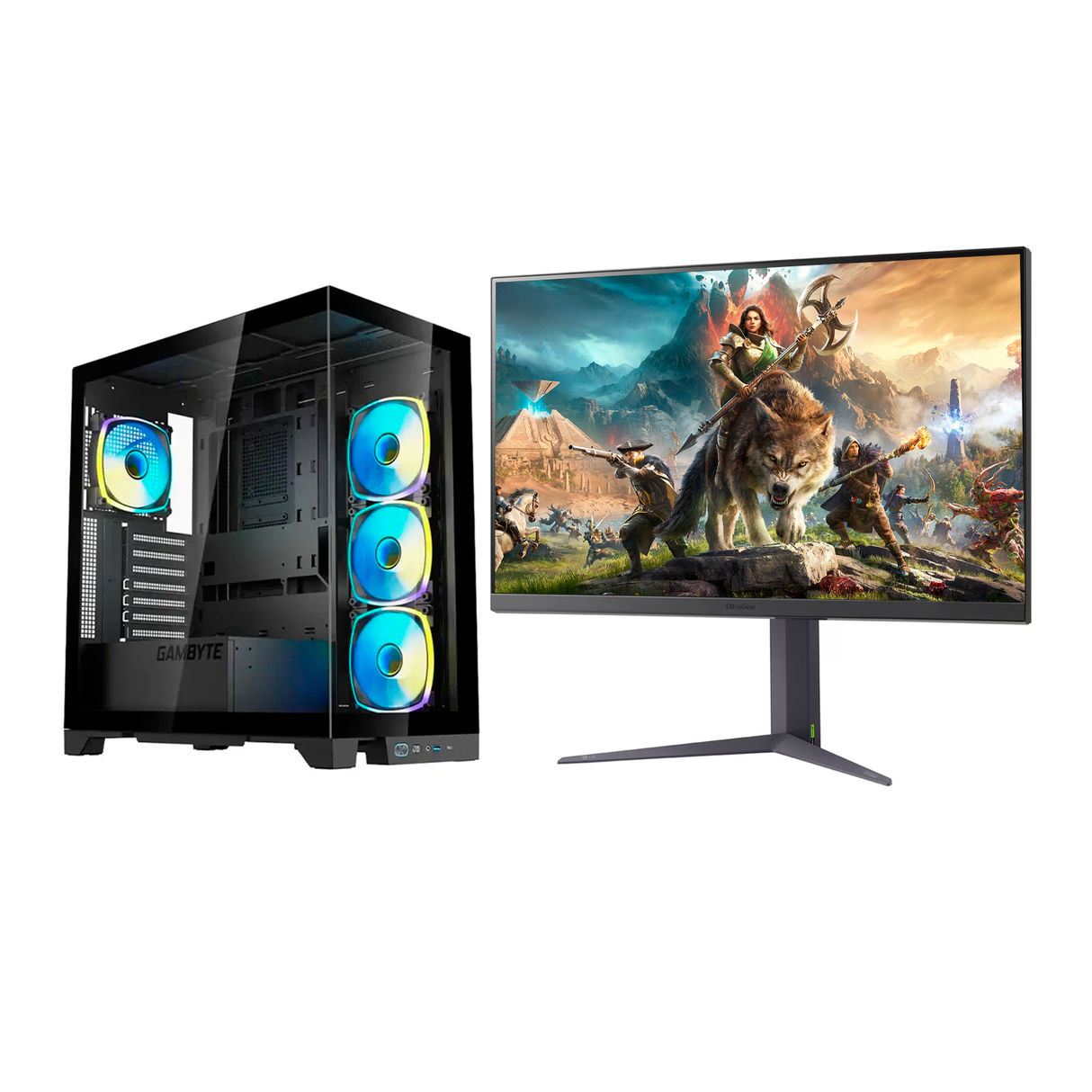 PC Escritorio Amd R7 9700X Ram 32GB Disco 1TB SSD Video Nvidia RTX 5070 Ti 16GB Monitor LG 27GS75Q 27" QHD