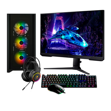 PC Gamer Intel Core Ultra 9 285K Ram 16GB Disco 1TB SSD Video Nvidia RTX 4070 12GB Monitor Samsung LS27DG300ELXPE 27" FHD