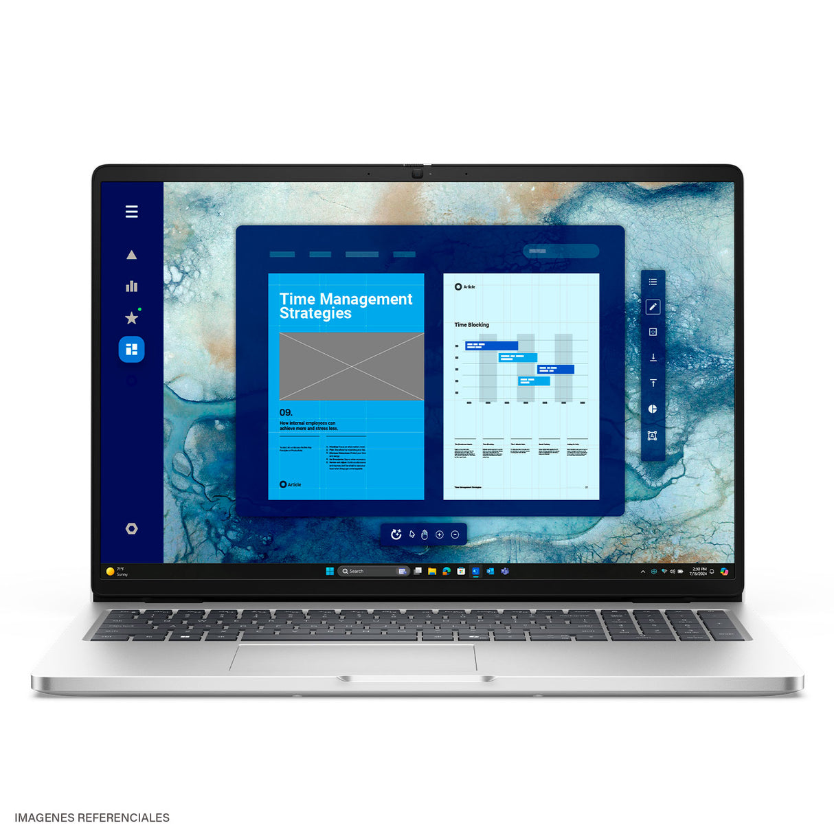 Laptop Dell Pro 16 PC16250 Intel Core 5 120U RAM 8GB Disco 512GB SSD 16" WUXGA Windows 11 Pro